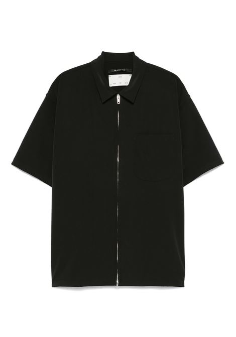 Camicia con doppia zip in nero Song For The Mute - uomo